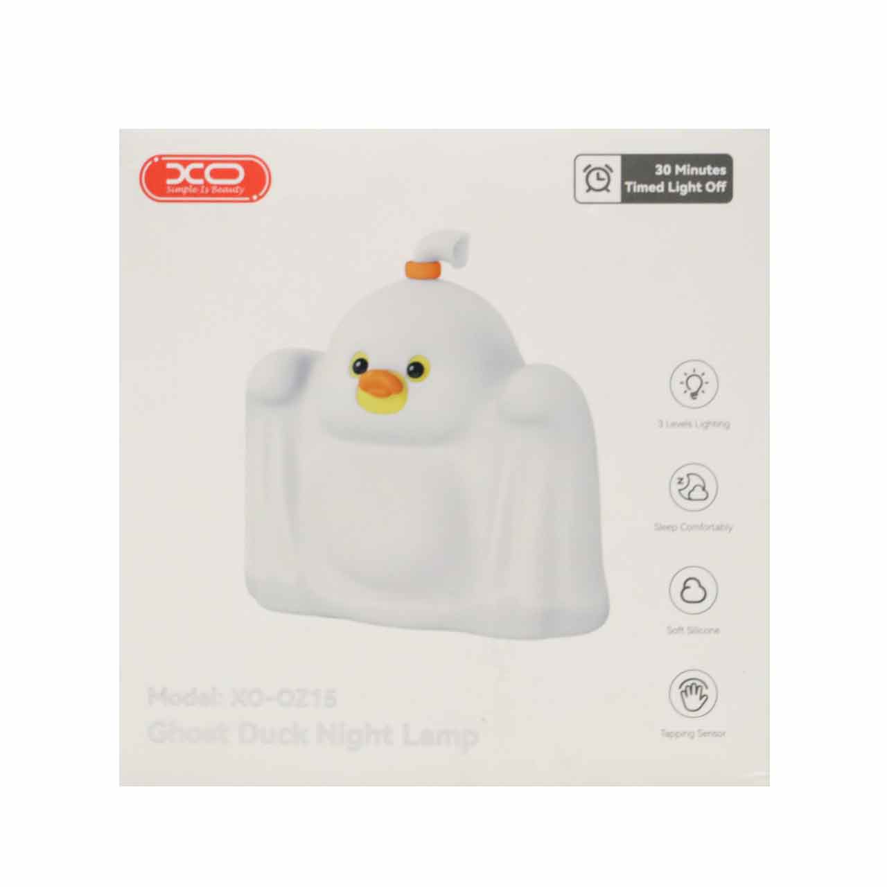 چراغ خواب طرح دار شارژی XO مدل XO-OZ15 - سفید